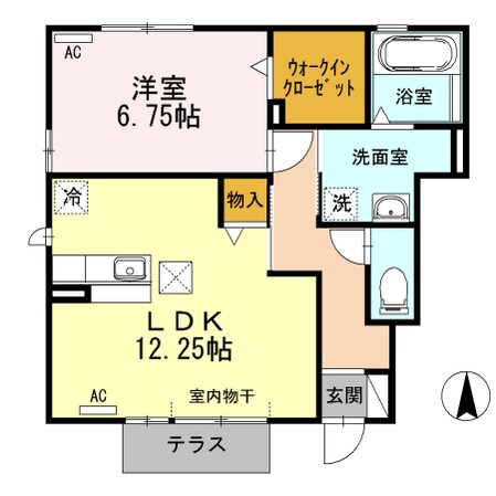 シャルマン　ヴィー　Bの物件間取画像